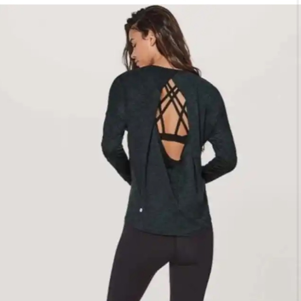 Lululemon Get Set Long Sleeve Open Back